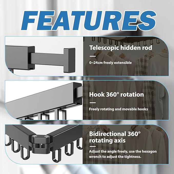 Foldable Retractable Clothes Drying Rack: Suitable for Multiple Scenarios, Strong Load - Bearing and Convenient Storage
