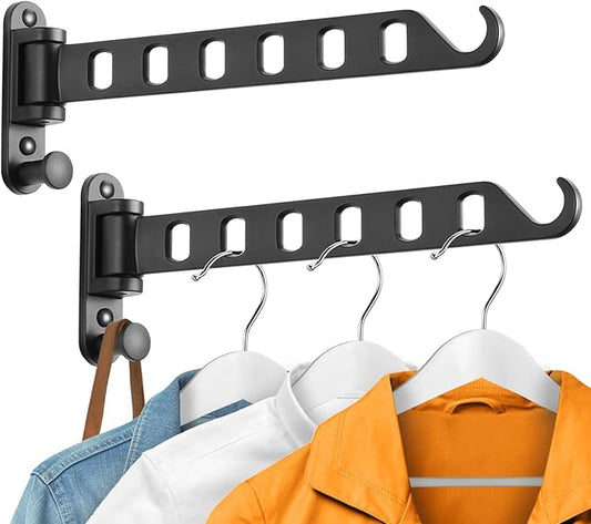 2 - Pack Rotatable Retractable Clothes Drying Rack: Multi - Scenario Adaptation, Stable and Safe