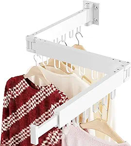 Foldable Retractable Clothes Drying Rack: Suitable for Multiple Scenarios, Space - Saving and Heavy - Duty