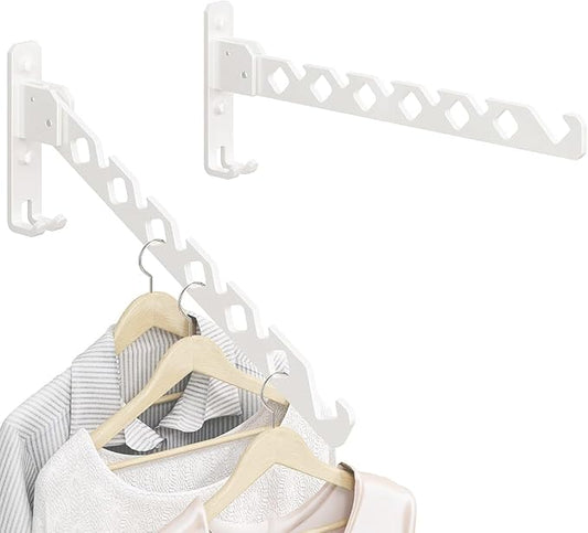 Foldable Retractable Clothes Drying Rack: Flexible Folding Saves Space, Convenient Drying for Multiple Scenarios