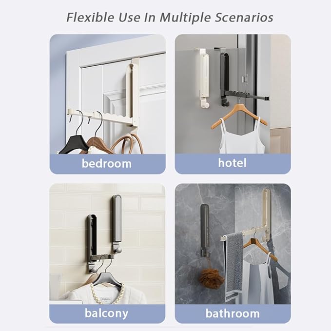 Multi - Scenario Foldable Retractable Clothes Drying Rack: Space - Saving, Easy to Install, Strong Load - Bearing