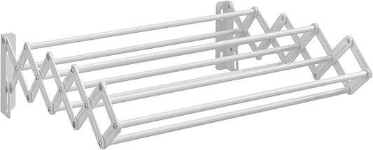 Retractable Wall - Mounted Clothes Drying Rack: Space - Saving, Large - Capacity, Sturdy and Durable