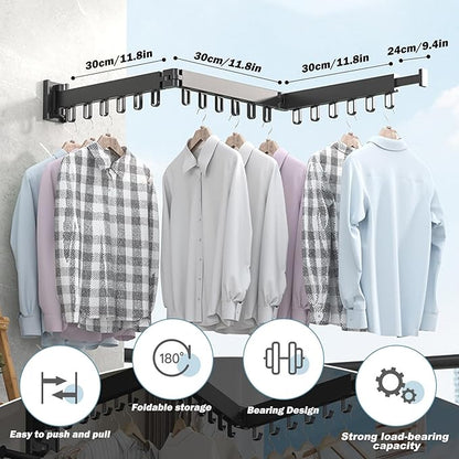 Foldable Retractable Clothes Drying Rack: Suitable for Multiple Scenarios, Strong Load - Bearing and Convenient Storage