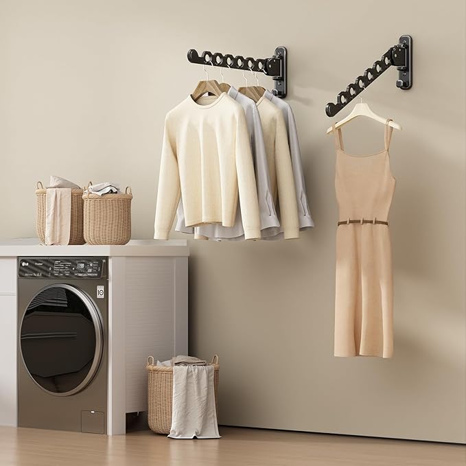 Foldable Retractable Clothes Drying Rack: Multi - angle Adjustable, Space - Saving, Practical for Multiple Scenarios