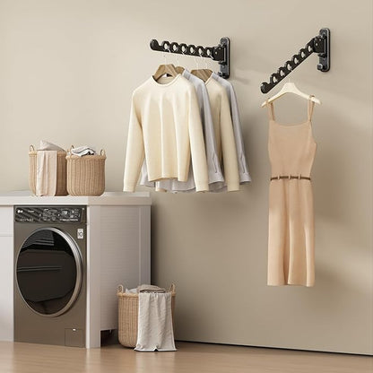 Foldable Retractable Clothes Drying Rack: Multi - angle Adjustable, Space - Saving, Practical for Multiple Scenarios