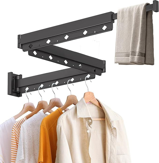 Foldable Retractable Clothes Drying Rack: Suitable for Multiple Scenarios, Strong Load - Bearing and High Space Utilization