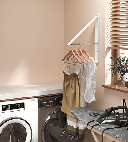 Wall - Mounted Foldable Retractable Clothes Drying Rack: A Drying Essential for Small Spaces, Suitable for Multiple Scenarios