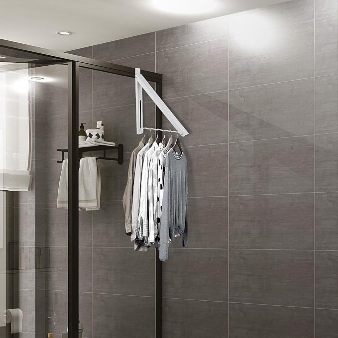 2 - Pack Foldable Over - the - Door Retractable Clothes Drying Rack: Space - Saving, Strong Load - Bearing, Suitable for Multiple Scenarios