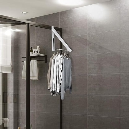 2 - Pack Foldable Over - the - Door Retractable Clothes Drying Rack: Space - Saving, Strong Load - Bearing, Suitable for Multiple Scenarios