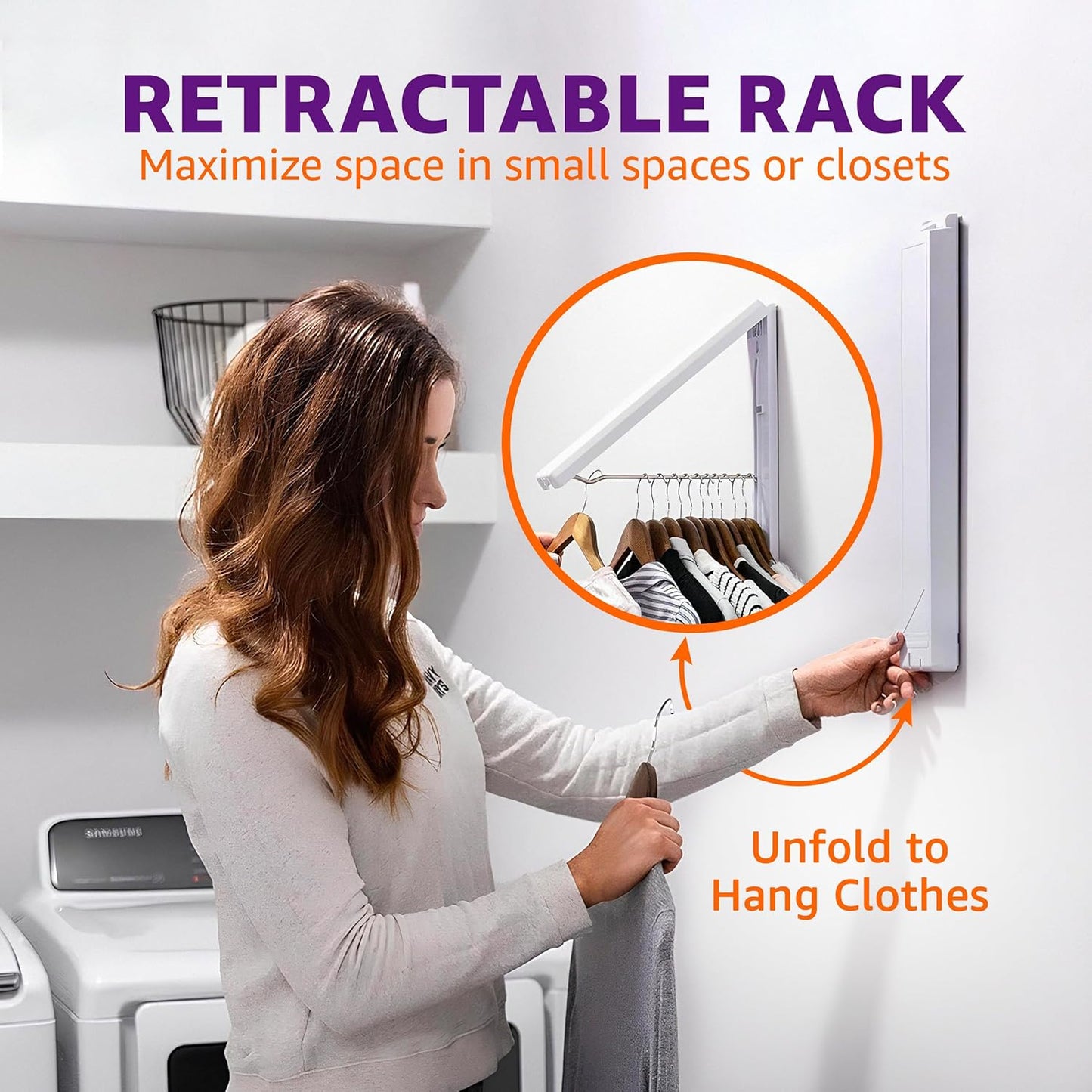 Retractable Wall - Mounted Clothes Drying Rack: A Savior for Small Spaces, Strong in Load - Bearing and Convenient in Storage